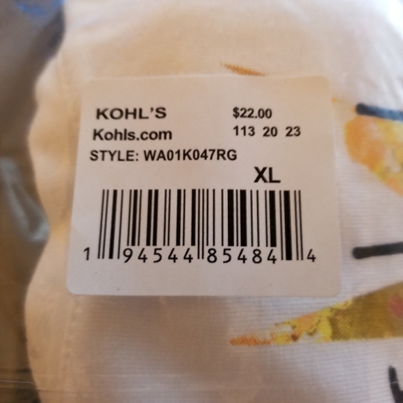 NWT, APT 9 Graphics T,short sleeve crew,sunshine - Picture 3 of 8